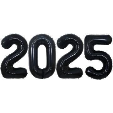 2025 folieballon zwart